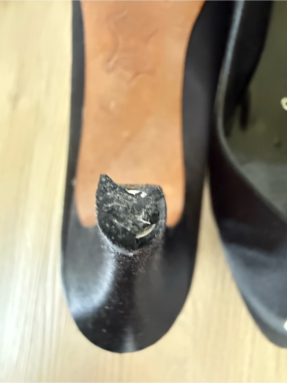 Black Embellished Pointed-Toe Women's Heels - Picture 5 of 6
